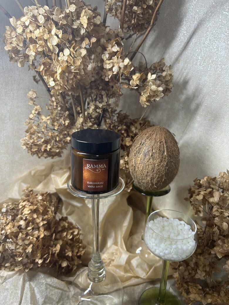 Svece Amber stikla burciņā 120 ml